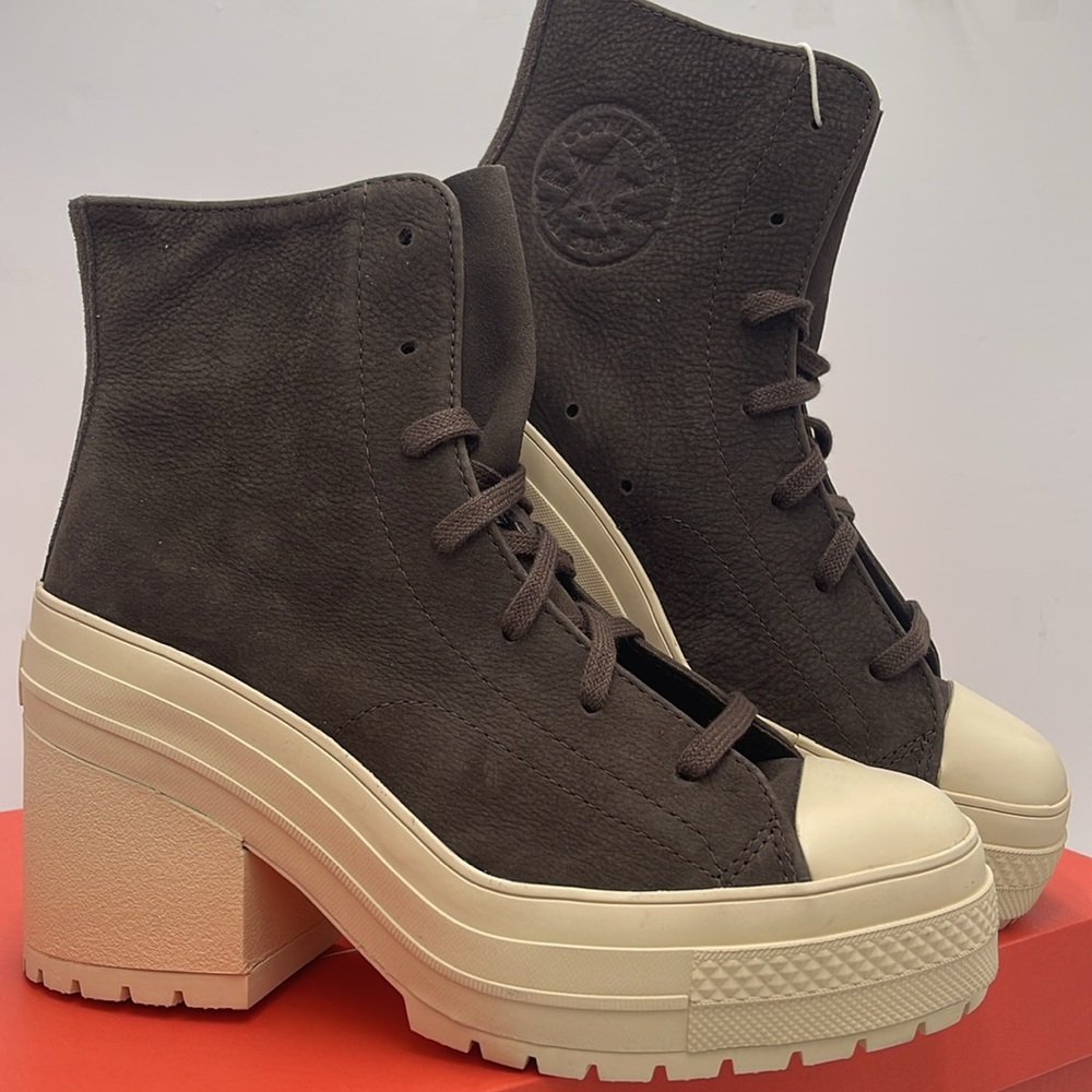 Converse WMNS CHUCK 70 DE LUXE HEEL HI FRESH BREW/FRESH BREW A11542C Platforms - Picture 7 of 16